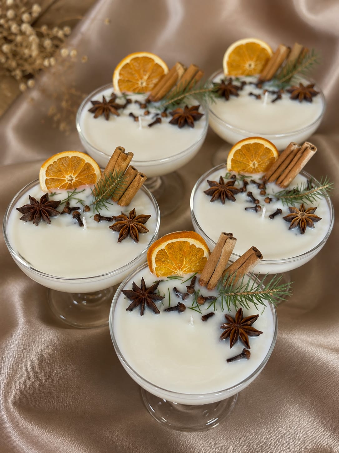 Luxus Duftkerze mit Zitronen Cheesecake Aroma Dekorative Dessertkerze aus Olivenwachs mit Zitronen Cheesecake Duft im Glasgefäß