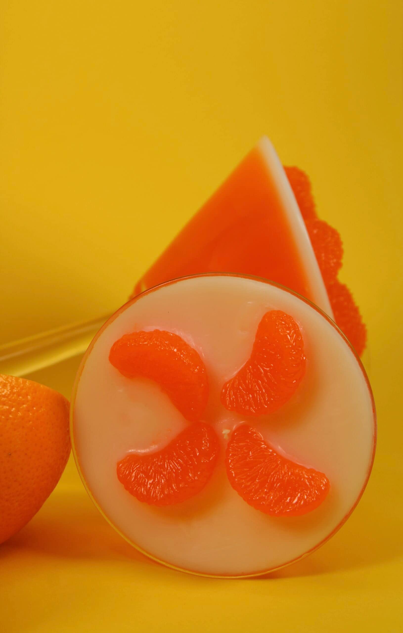 handgemachte cocktailkerze mit gelwachs mandarinen – citrus & mandarine duft | 290 g handgemachte cocktailkerze mit gelwachs mandarinen – citrus & mandarine duft | 290 g