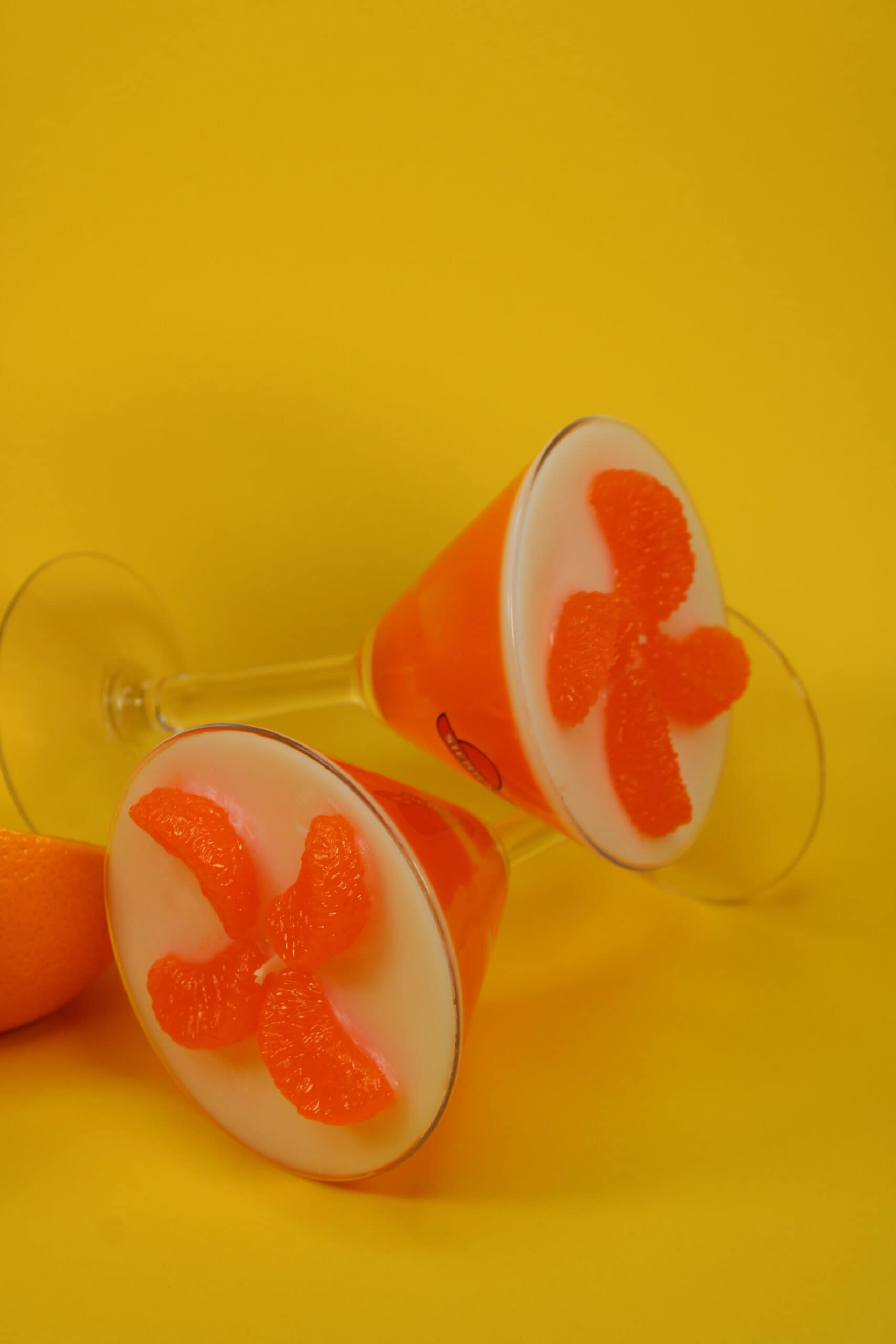 handgemachte cocktailkerze mit gelwachs mandarinen – citrus & mandarine duft | 290 g handgemachte cocktailkerze mit gelwachs mandarinen – citrus & mandarine duft | 290 g