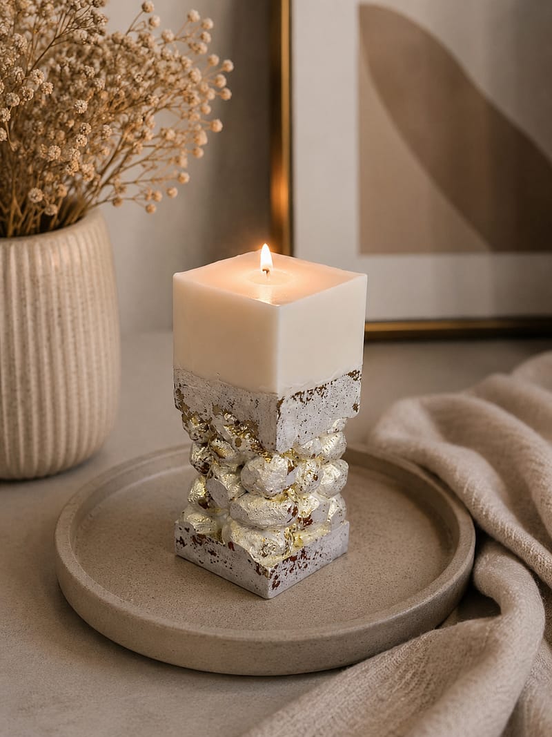 Kerzen Luxuskerze aus Sojawachs mit Citrus-Mandarine Duft