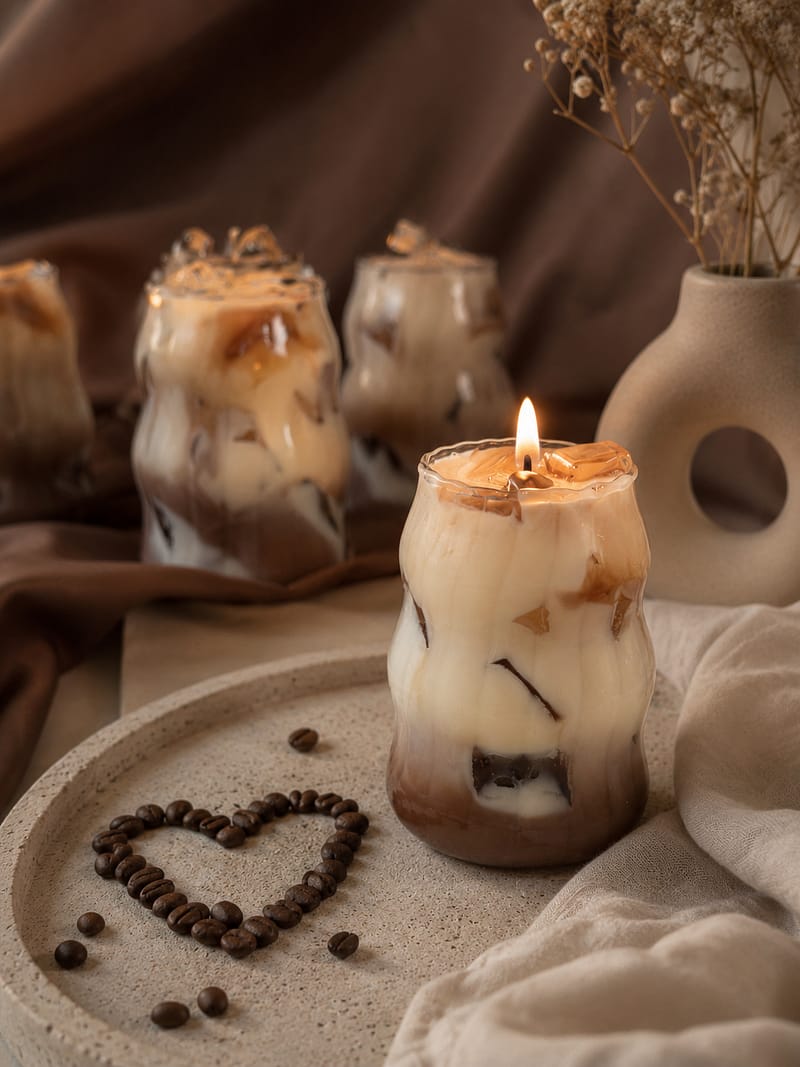 Kerzen Leuchtende Iced Latte Kerze 🔥☕